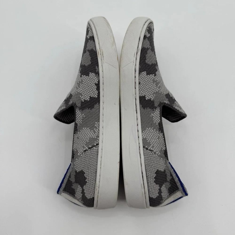 Rothy's‎ The Kids Sneaker Youth 4 K4 Gray Camo Knit Fabric Slip On Casual Shoes